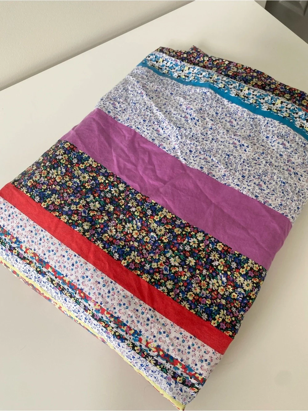 Organic Cotton Bohemian Colorful Patchwork Striped Floral Duvet Cover king